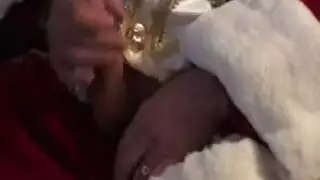 سانتا اليائس يستمني: لا مؤخرة مشدودة أو مهبل مبلل في الأفق