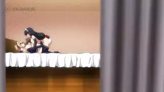 مشهد سكس أنيمي مكثف على السرير