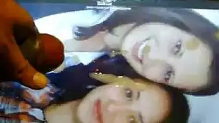 فتاتان ثنائيتا الجنس ساندرا وصوفيا تشاركان حمولة على وجوههما