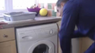 الأبيض الناضج الفوضوي إدخال الديك في انتزاع لها جميلة