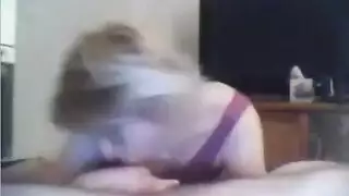 hot blonde sucks dick with intense passion